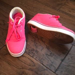 Pink Heelys, size 3